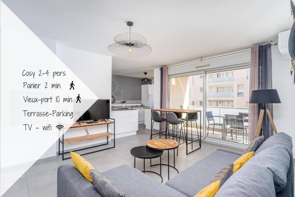 Panier, Major, Appartement De 47 M2, Parking Et Terrasse Marseille Eksteriør billede